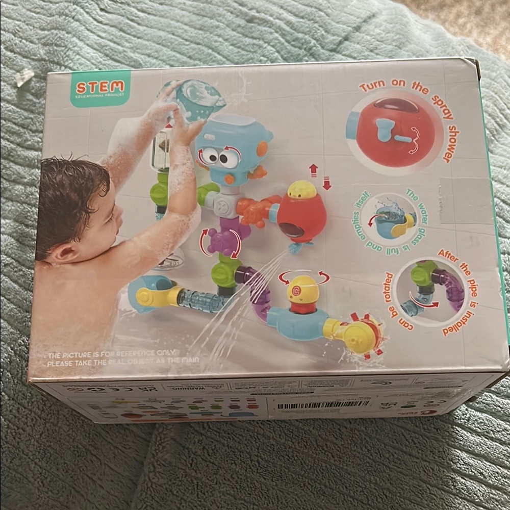 STEM Bath Time Fun Toy - Blue and Yellow